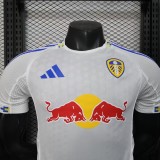 2025-26 Men’s Leeds United white home Player  soccer Jersey