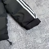 2025-26 Mens Argentina black Hooded Cotton Coat