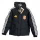 2026 Mens Spain black Hooded Cotton Coat