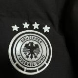 2025-26 Mens Germany black Hooded Cotton Coat