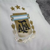 2025-26 Mens Argentina white Hooded Cotton Coat