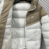 2025-26 NK khaki white Embroidered version  Hooded Cotton Coat  LT871