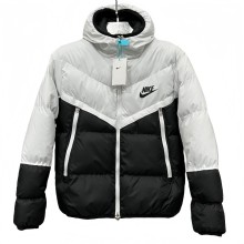 2025-26 NK black white Hooded Cotton Coat CV003