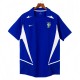 2002 Mens Retro Brazil blue  Away Soccer Jersey