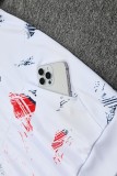 2024-25 Mens PSG white Hoodie Tracksuit