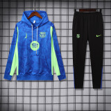 2025-26 Mens Barcelona  hoodie blue Tracksuit