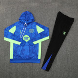 2025-26 Mens Barcelona  hoodie blue Tracksuit