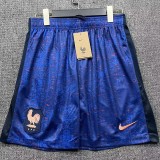 2025-26 Mens France home  Royal blue Shorts Pants