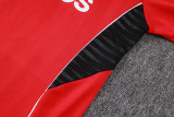 2025-26 KIDS Manchester United red Half-pull Tracksuit