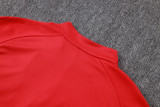 2025-26 KIDS Manchester United red Half-pull Tracksuit