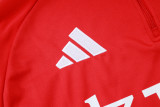 2025-26 KIDS Manchester United red Half-pull Tracksuit