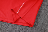 2025-26 KIDS Manchester United red Half-pull Tracksuit