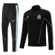 2025-26 Mens Marseille black jacket  Tracksuit