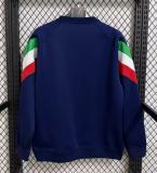 2025-26 Mens Italy blue Hoodie (无帽卫衣)