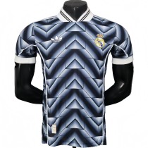 2025-26 Mens Real Madrid Black Blue Special Edition Player Soccer Jersey