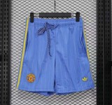 2025-26 Mens Manchester United Casual Edition Blue Icon Shorts Pants