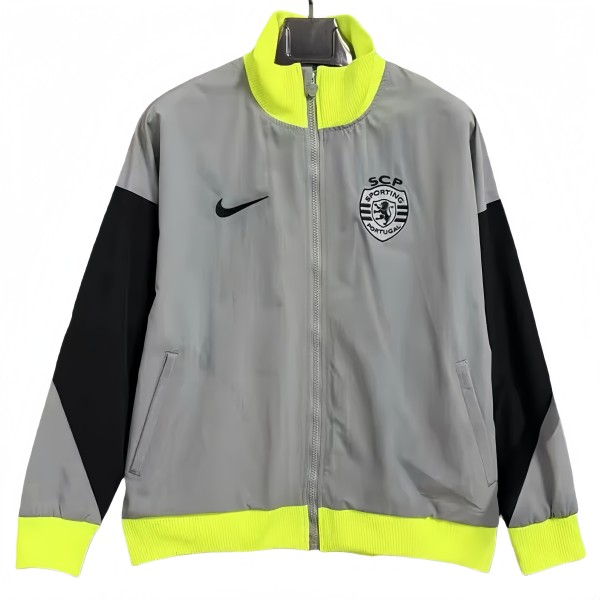 2025-26 Mens Sporting Lisbon Grey windbreaker