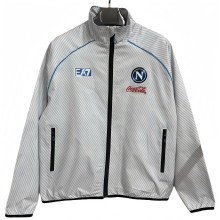2025-26 Mens Napoli Grey White Embroidery Windbreaker