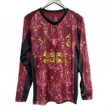2025-26 Mens Galatasaray red Third away long sleeve Soccer Jersey