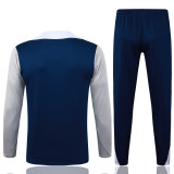 2025-26 Kids Tottenham Hotspur royal blue Half pull Tracksuit #E25184