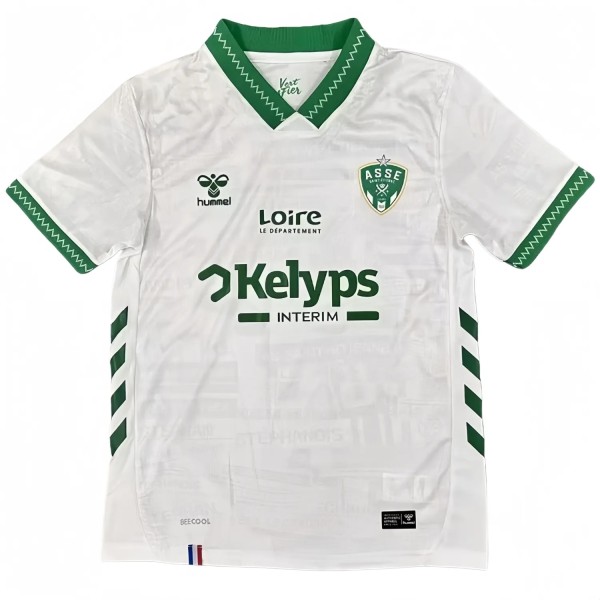 2025-26 Mens Saint Etienne Away white Soccer Jersey