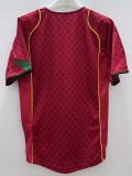 2004 Mens Retro Portugal  home red soccer  Jersey