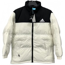 2025-26  AD Black White Hooded Cotton Coat X9001