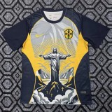 2025-26 Mens Brazil Goddess Edition Yellow soccer jersey