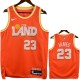 25-26 Cleveland Cavaliers JAMES #23 Orange City Edition Top Quality Hot Pressing NBA Jersey