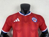 2026-27  Mens Chile home Red  Player version Soccer Jersey