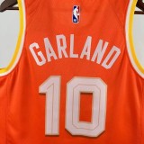 25-26 Cleveland Cavaliers GARLAND #10 Orange City Edition Top Quality Hot Pressing NBA Jersey
