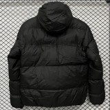 2025-26  NK Black Hooded Cotton Coat  CV003