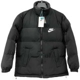 2025-26  NK Black Hooded Cotton Coat  X9002
