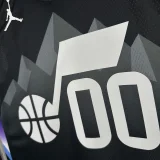 25-26 JAZZ MARKKANEN #00 Black Top Quality Hot Pressing NBA Jersey (Trapeze Edition) 飞人版