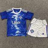 2025-26 Kids Como Home blue Soccer Jersey