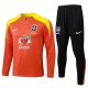 2025-26 Mens Brazil Orange Half-pull Tracksuit  #B25119