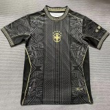 2025-26 Mens Brazil Black Gold Special Edition soccer jersey