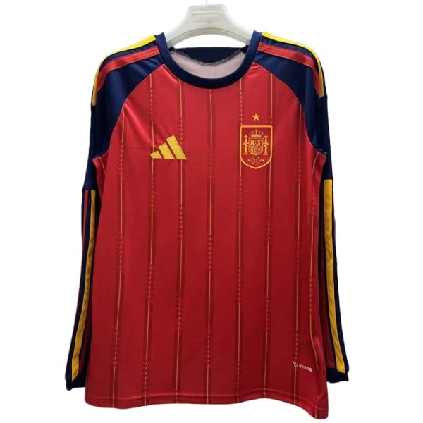 2026-27 Mens Spain home red  Long Sleeve soccer  Jersey