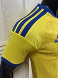 2026-27 Mens Ukraine Home yellow  Player version Soccer Jersey