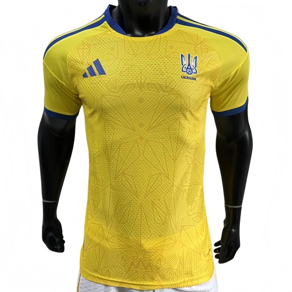 2026-27 Mens Ukraine Home yellow  Player version Soccer Jersey