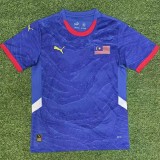 2025-26 Mens Malaysia Third away blue soccer  jersey