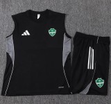 2025-26 Mens Al-Ahli Saudi  Black ves Training  Short Suit #D25246