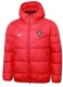 2025-26  Mens Portugal red Hooded Jacket Cotton Coat