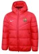 2025-26  Mens Barcelona red Hooded Jacket  Cotton Coat