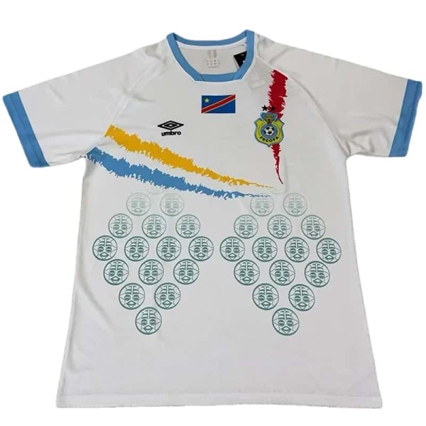 2025-26 Mens Democratic Congo away white  Soccer Jersey
