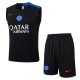 2025-26 Mens PSG Black vest short training suit #D25239