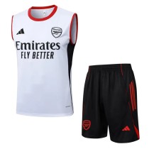 2025-26 Mens Arsenal  white vest Training Short Suit  #D25238