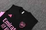 2025-26 Mens Arsenal Black  vest Training Short Suit  #D25236