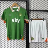 2025-26 Kids Ireland green home  Soccer Jersey