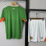2025-26 Kids Ireland green home  Soccer Jersey